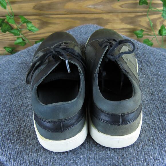 100 Men's Sneaker Black Leather Size 8 Medium Gently Used 2025‎ - Picture 4 of 7